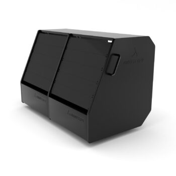 Expanded double rack setup of Akustify Side BX Duo with 20U capacity